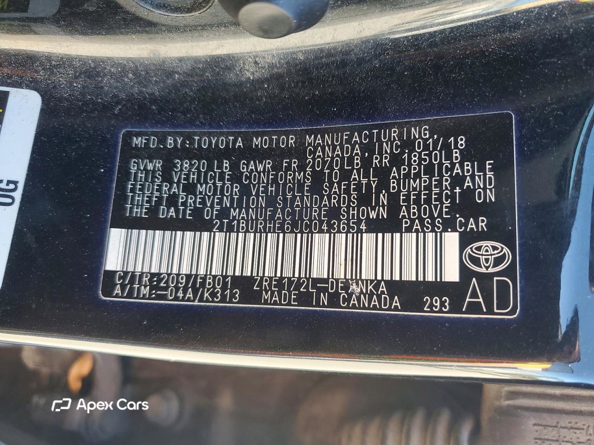 Toyota Corolla 2018