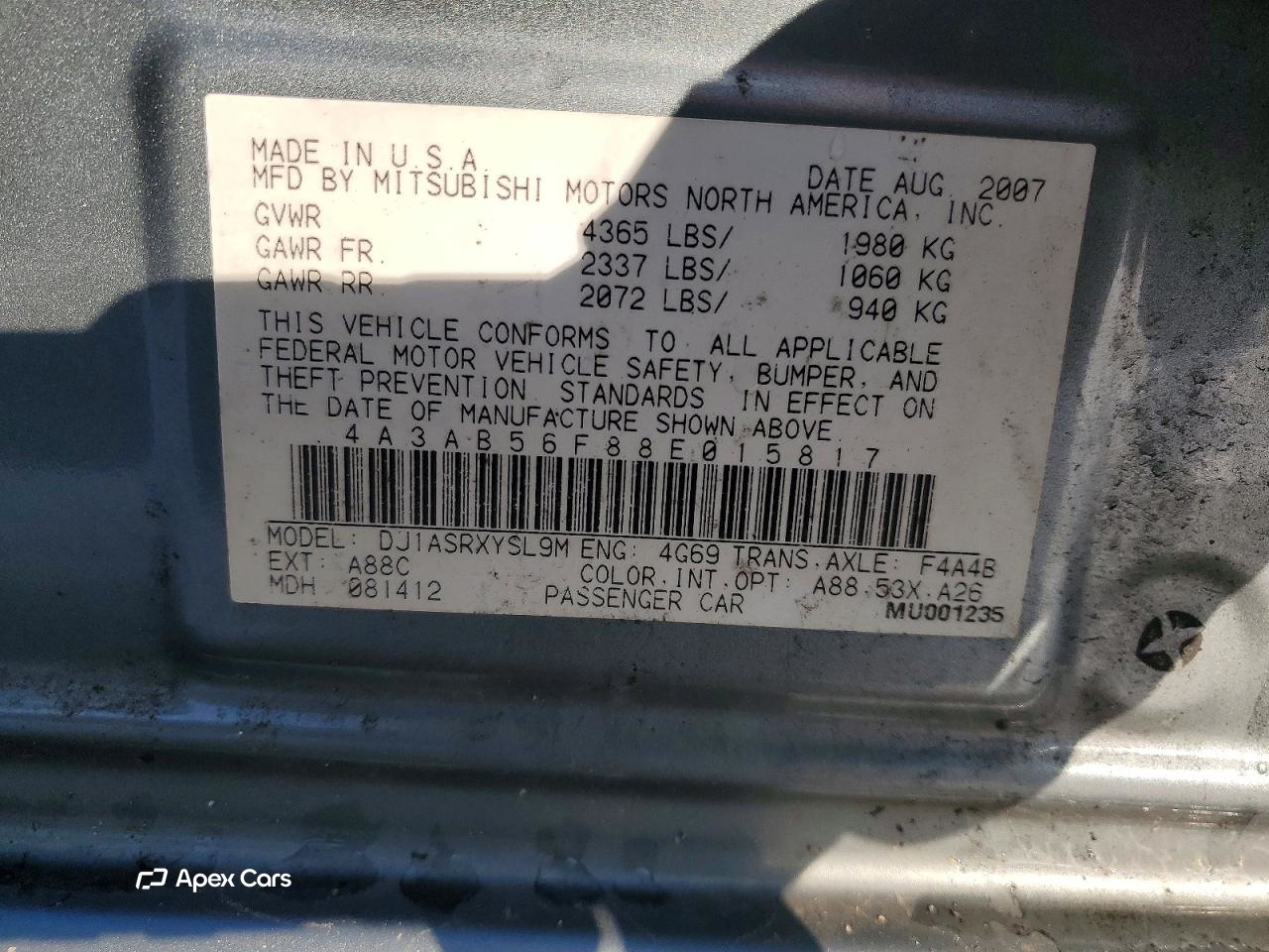 Mitsubishi Galant 2008