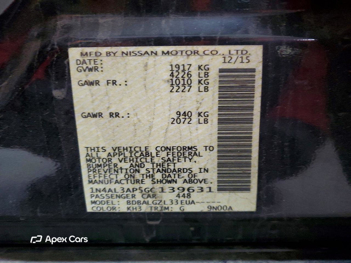 Nissan Altima 2016