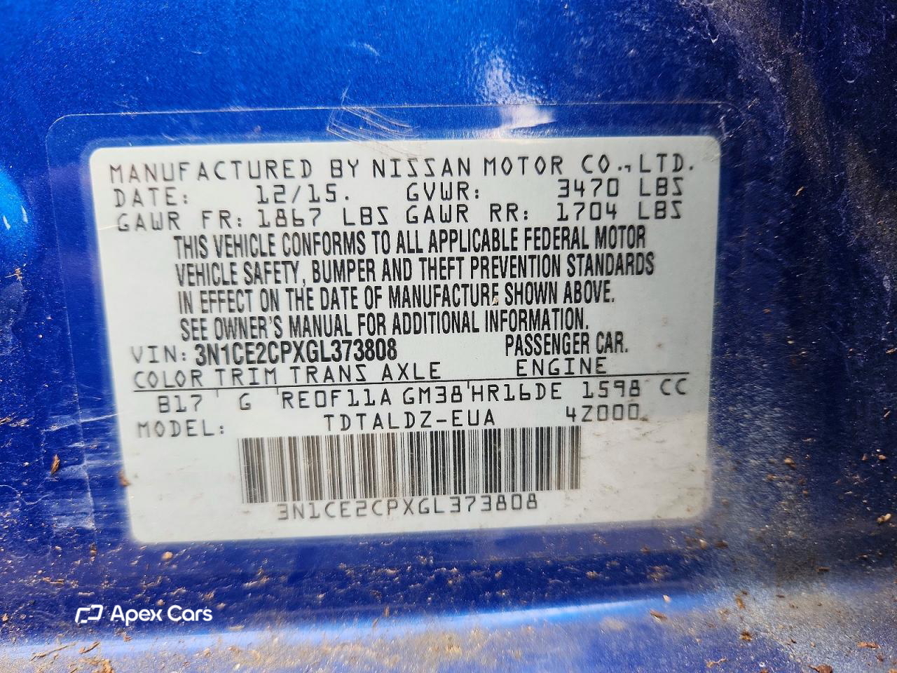 Nissan Versa 2016