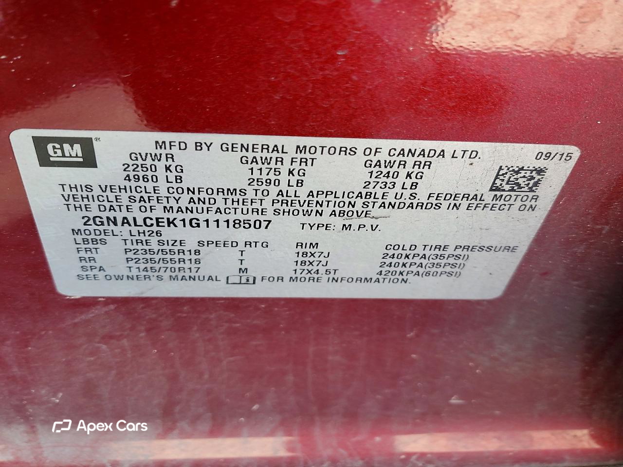 Chevrolet Equinox 2016