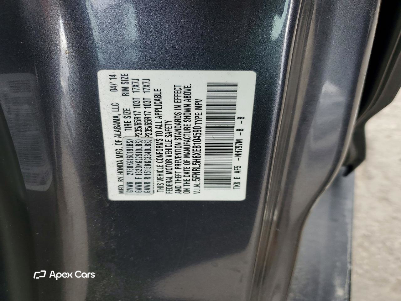 Honda Odyssey 2014