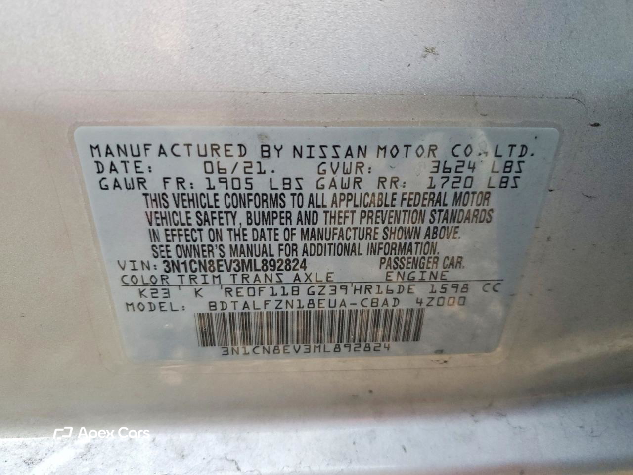 Nissan Versa 2021