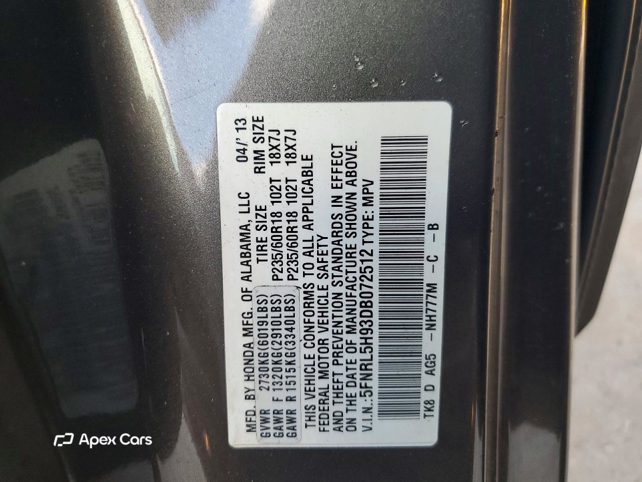 Honda Odyssey 2013