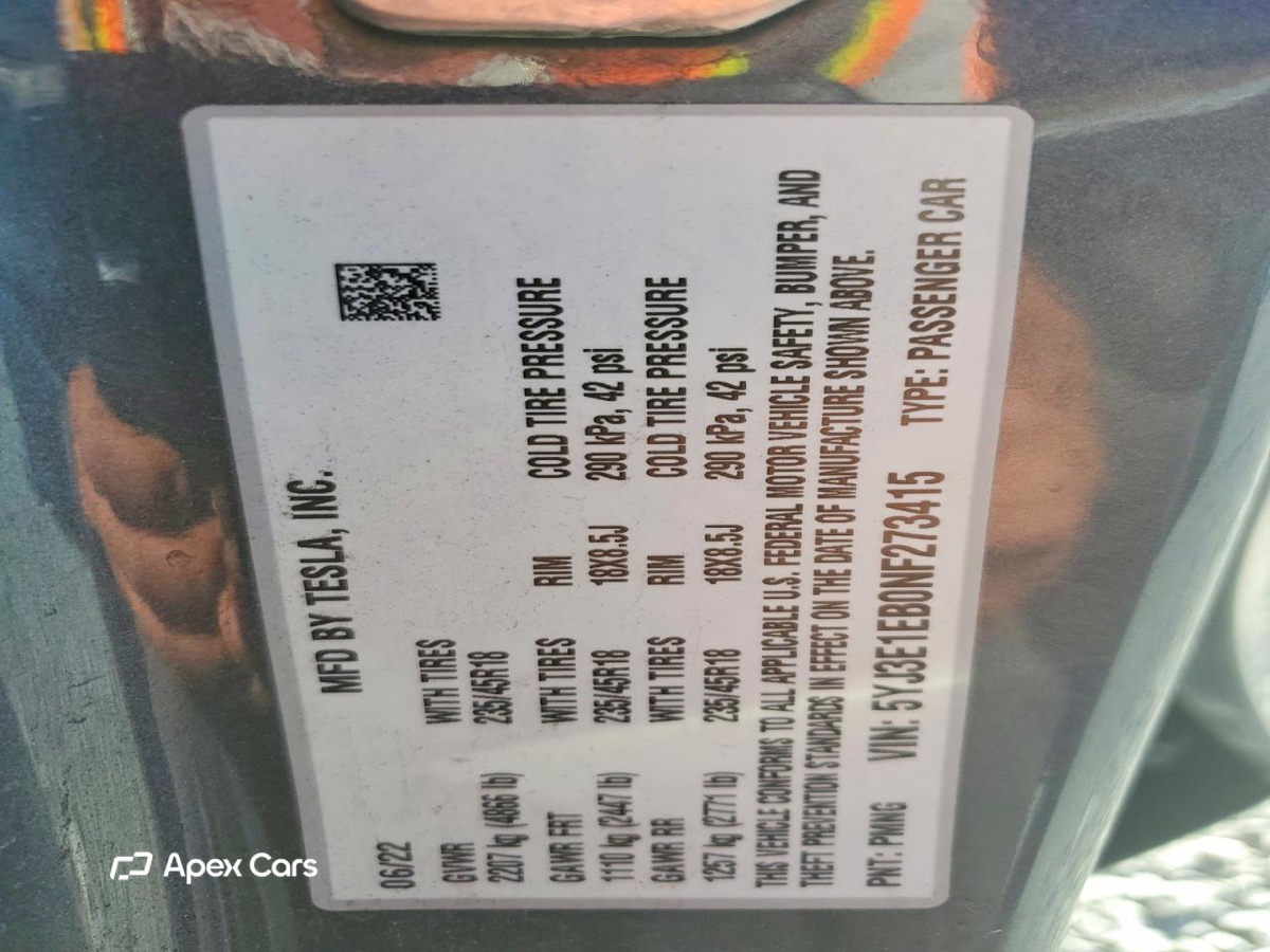 Tesla Model 3 2022