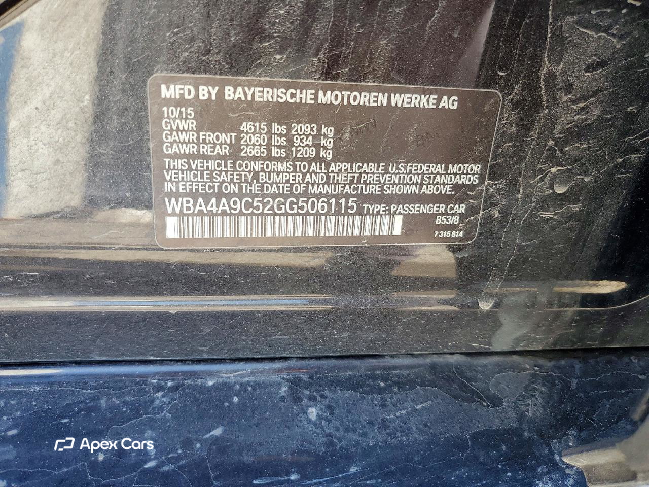 BMW Series 4 2016