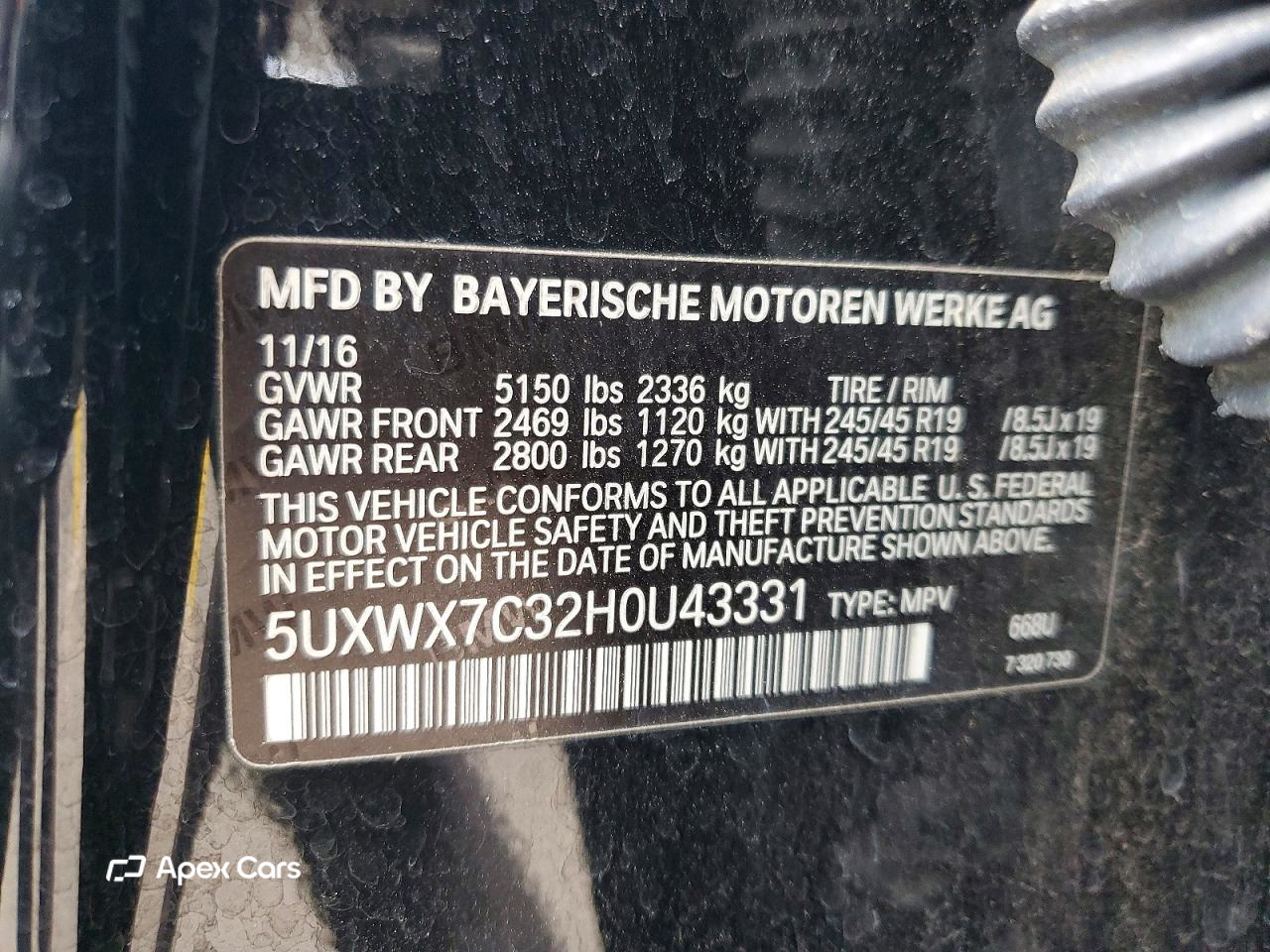 BMW X3 2017
