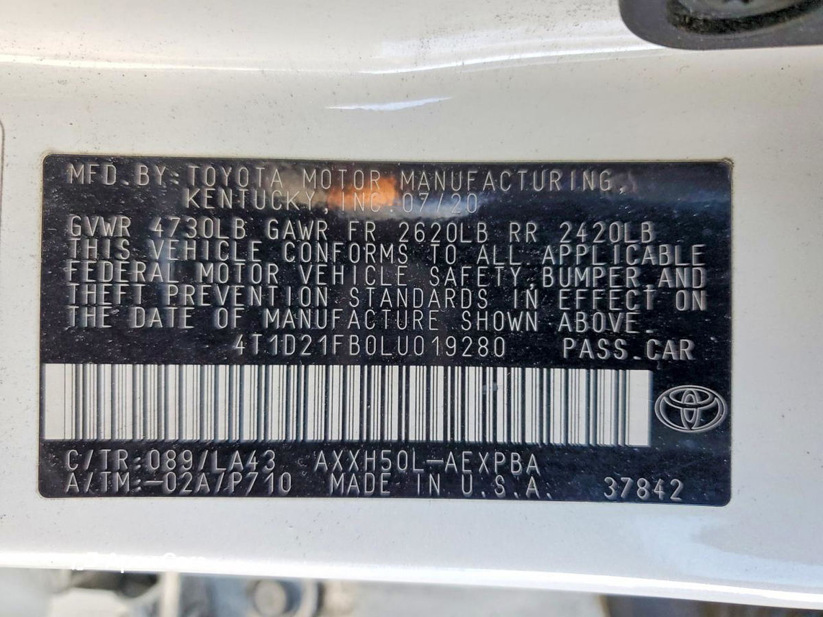 Toyota Avalon 2020