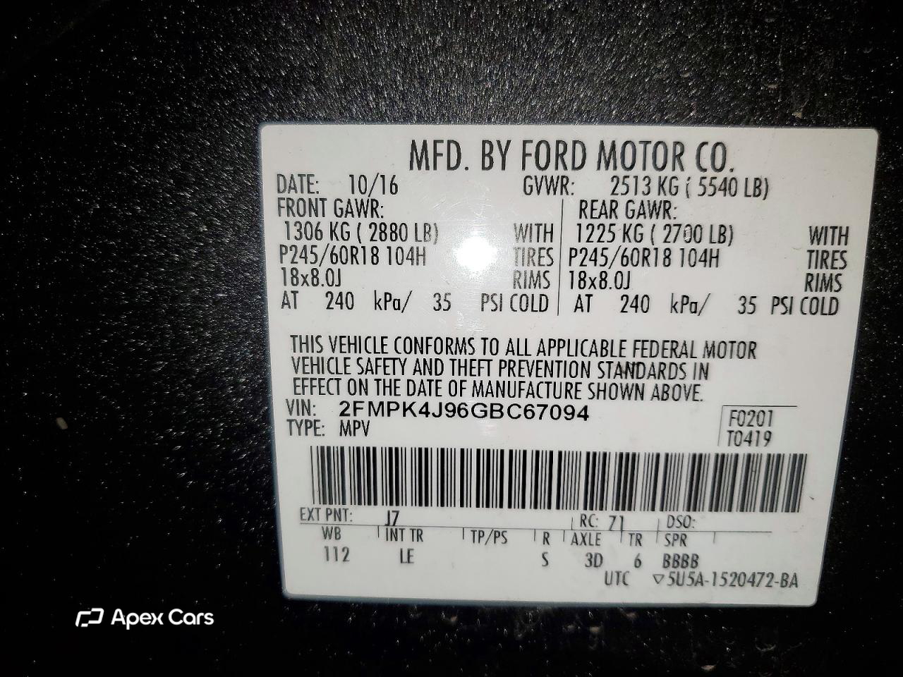 Ford Edge 2016