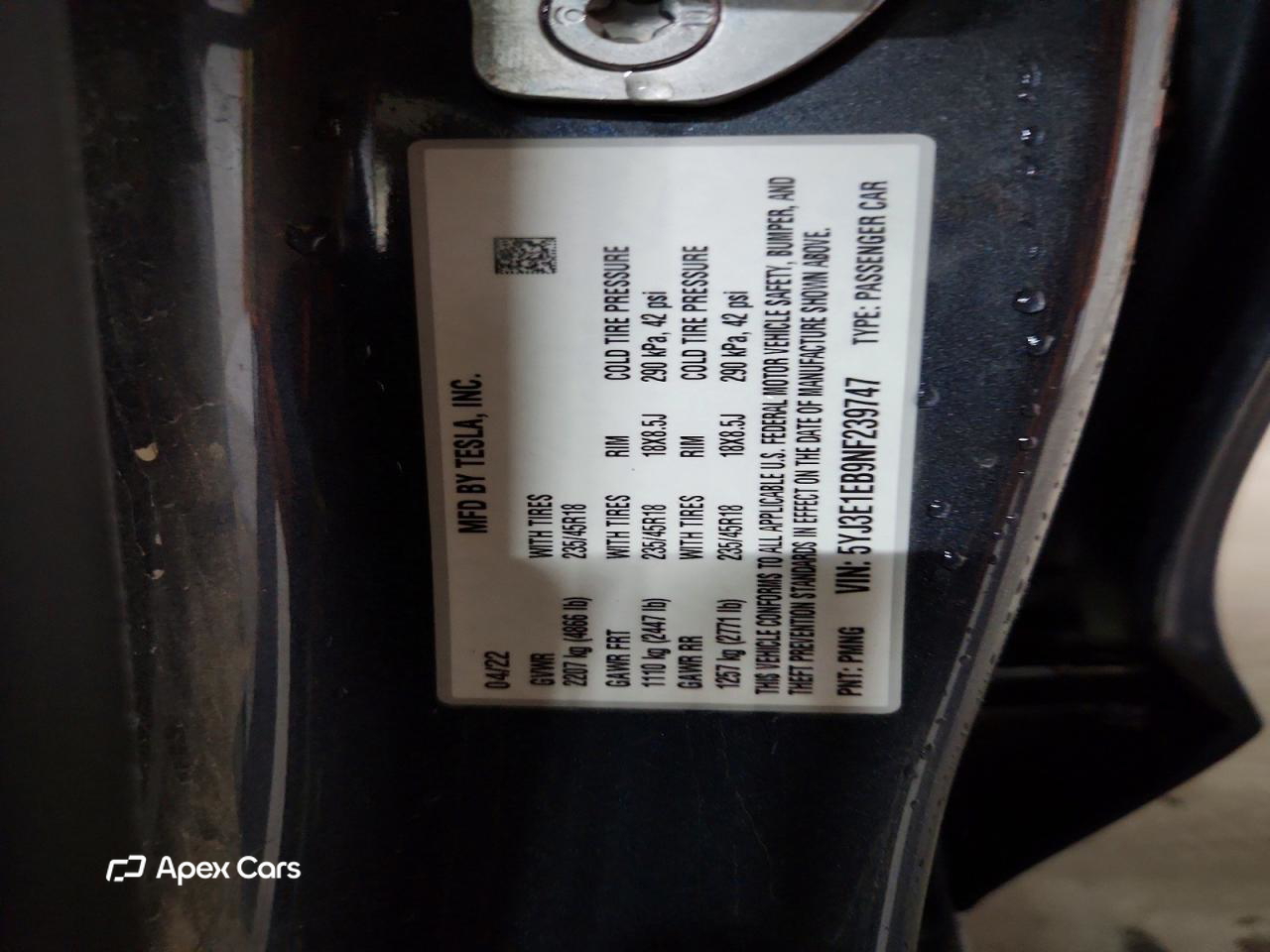 Tesla Model 3 2022
