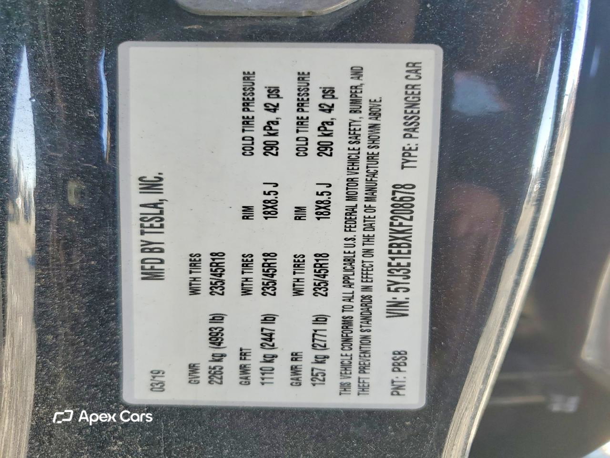 Tesla Model 3 2019