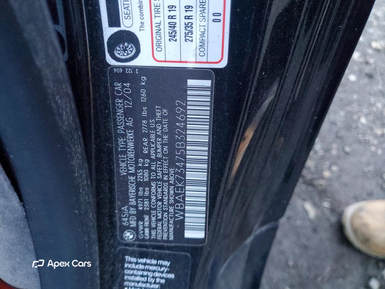 BMW Series 6 2005
