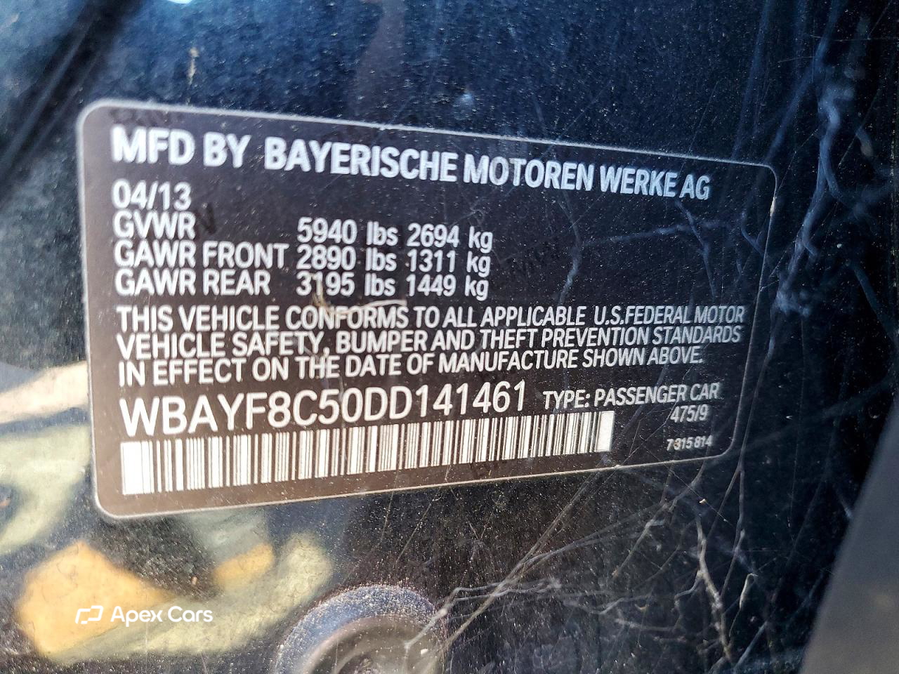 BMW Series 7 2013