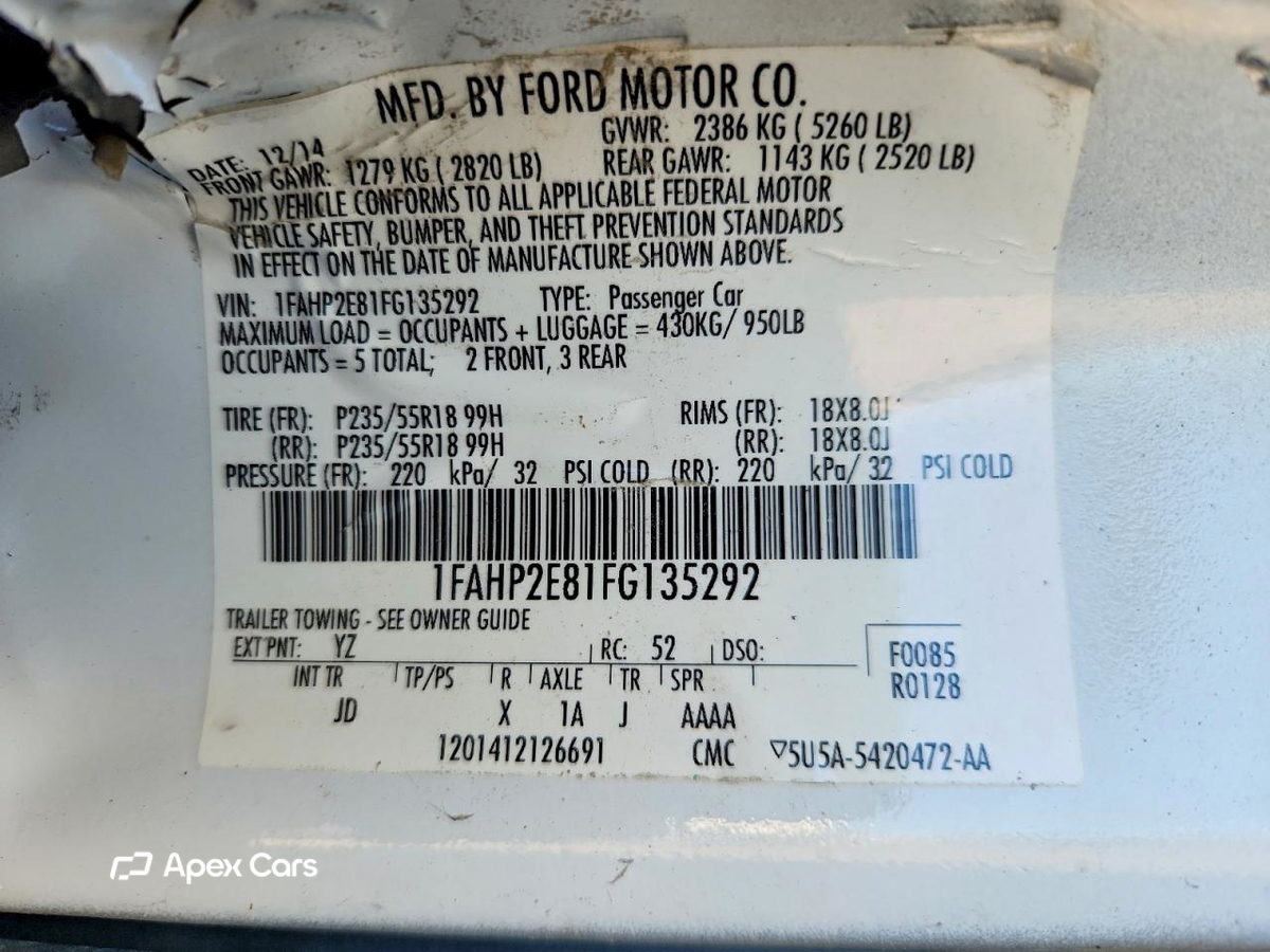 Ford Taurus 2015