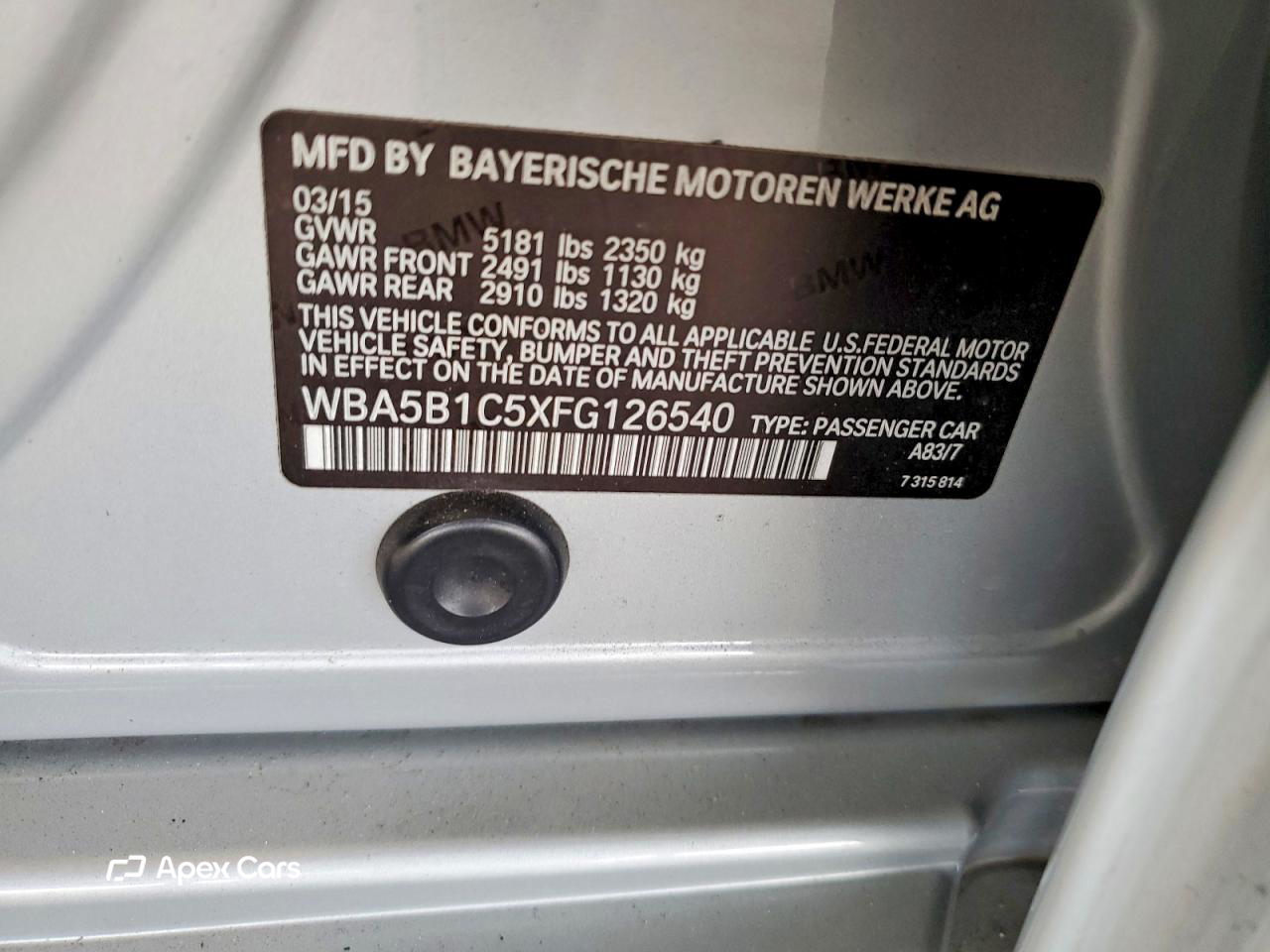 BMW Series 5 2015