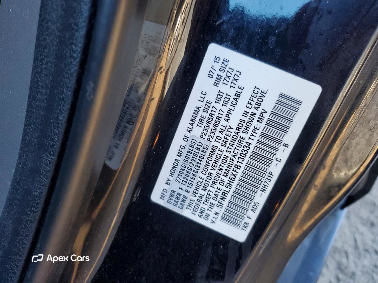 Honda Odyssey 2015