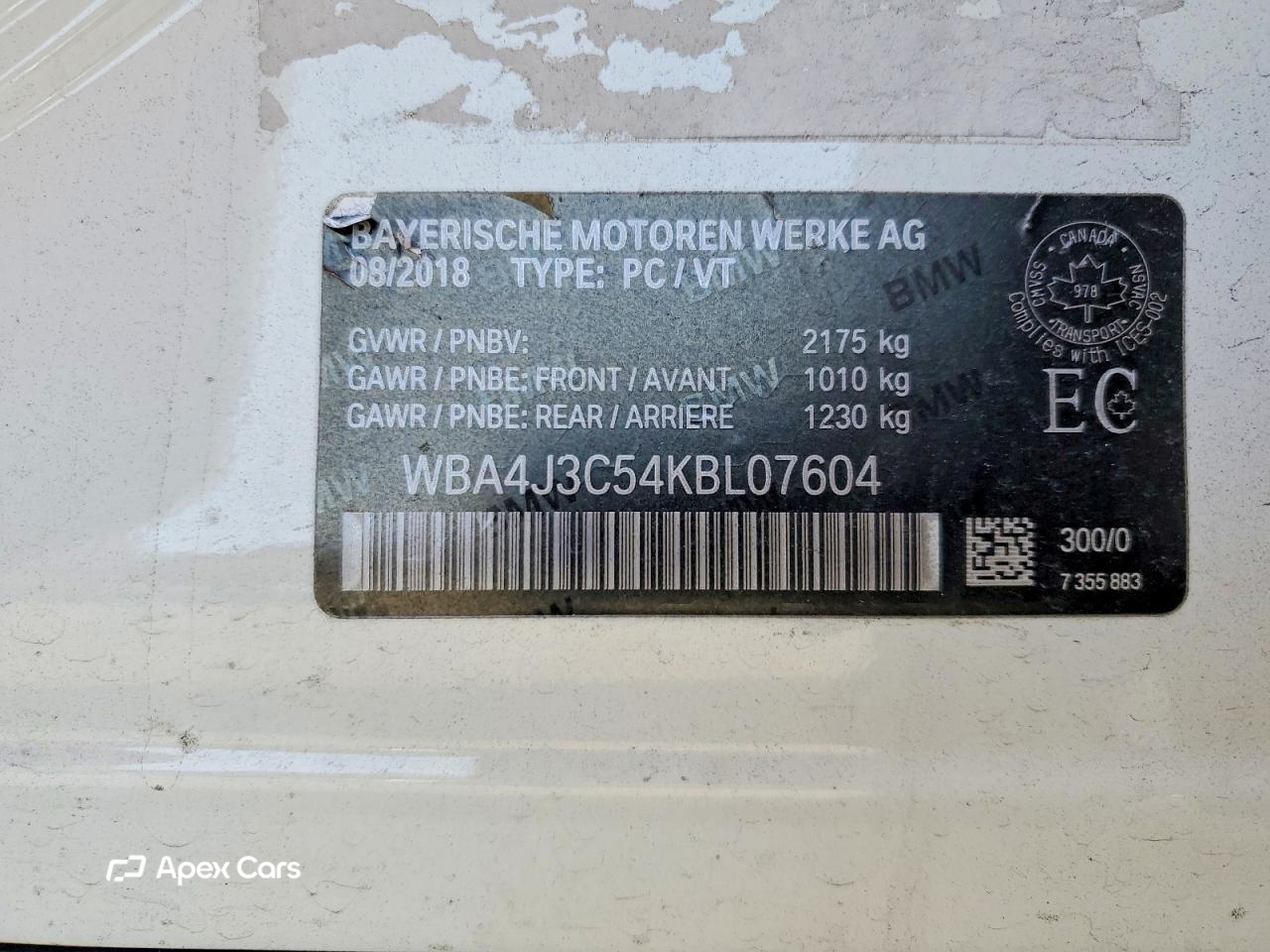 BMW Series 4 2019