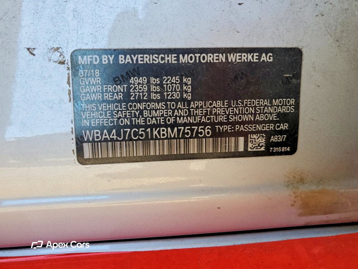 BMW Series 4 2019