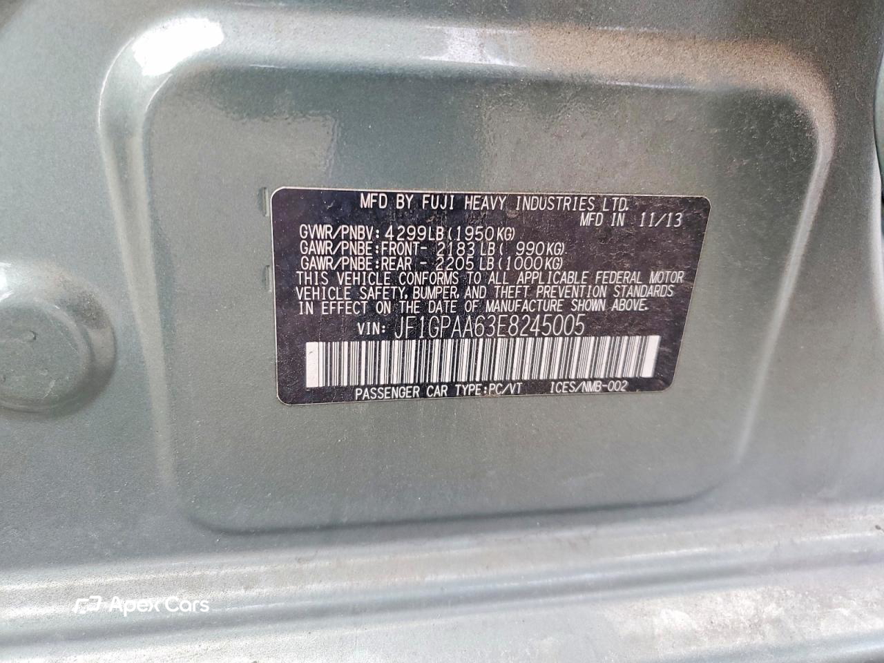 Subaru Impreza 2014