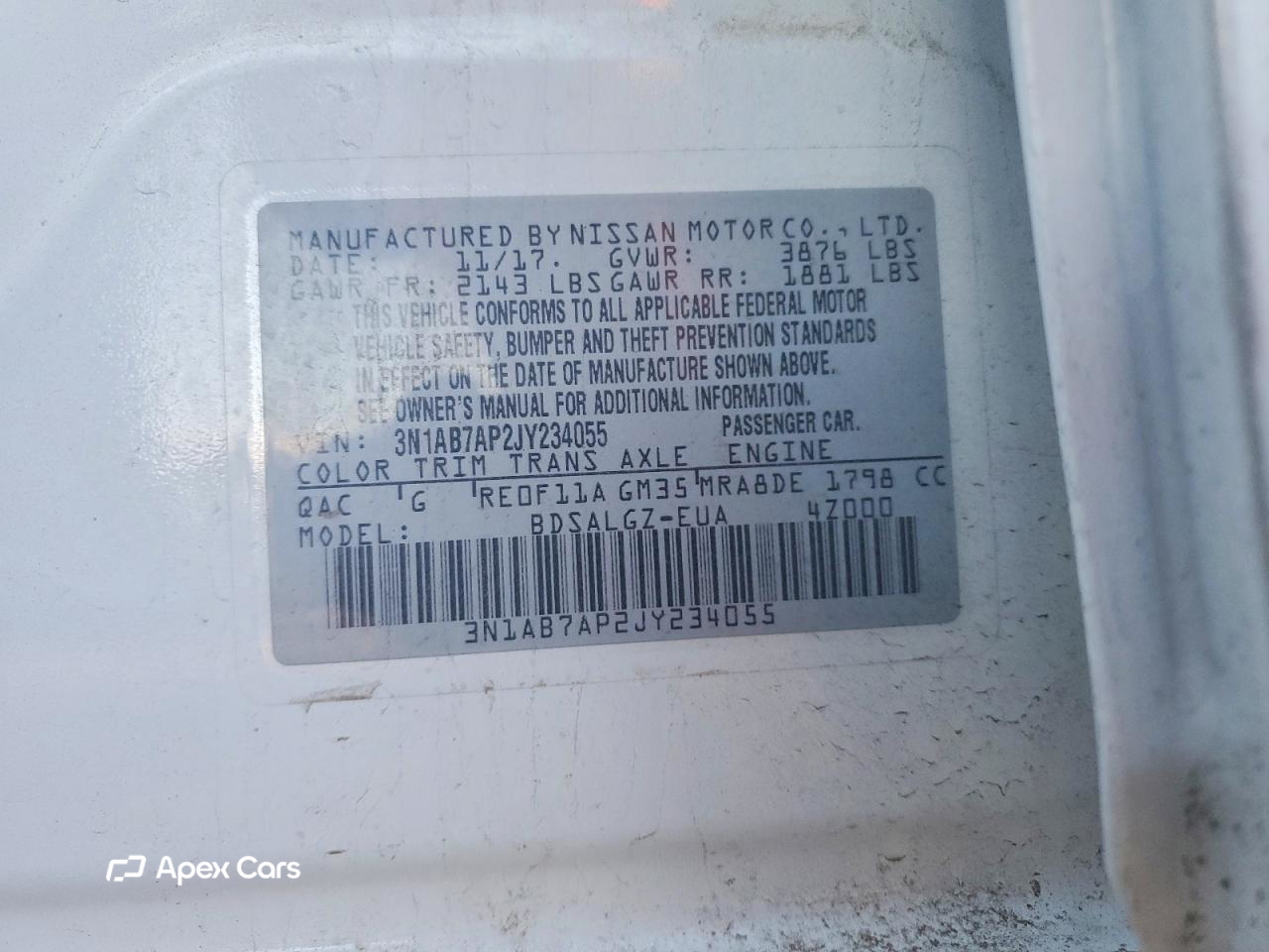 Nissan Sentra 2018