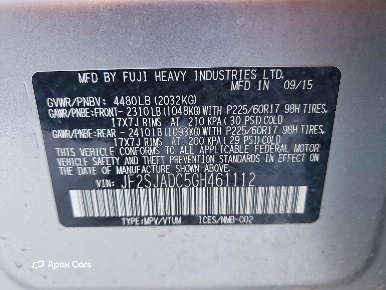 Subaru Forester 2016