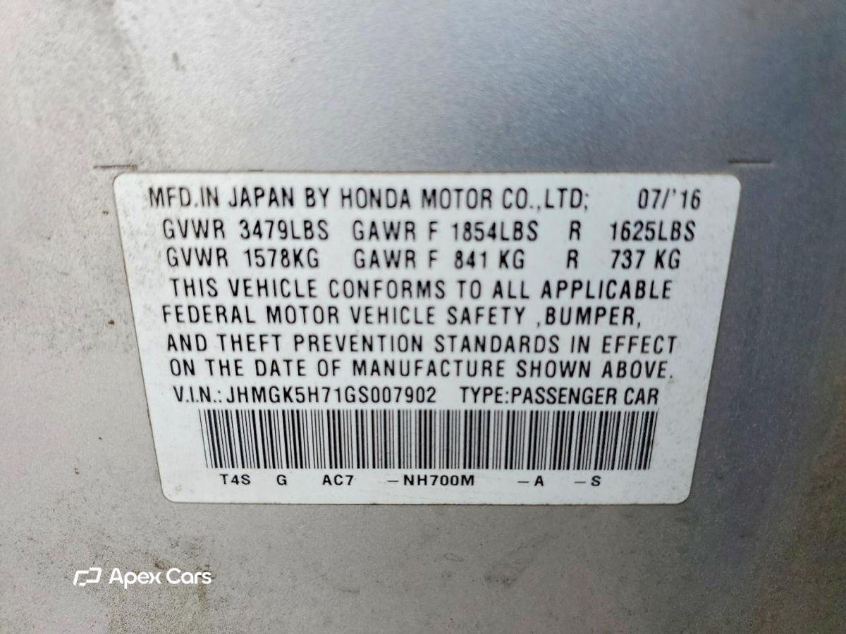 Honda Fit 2016
