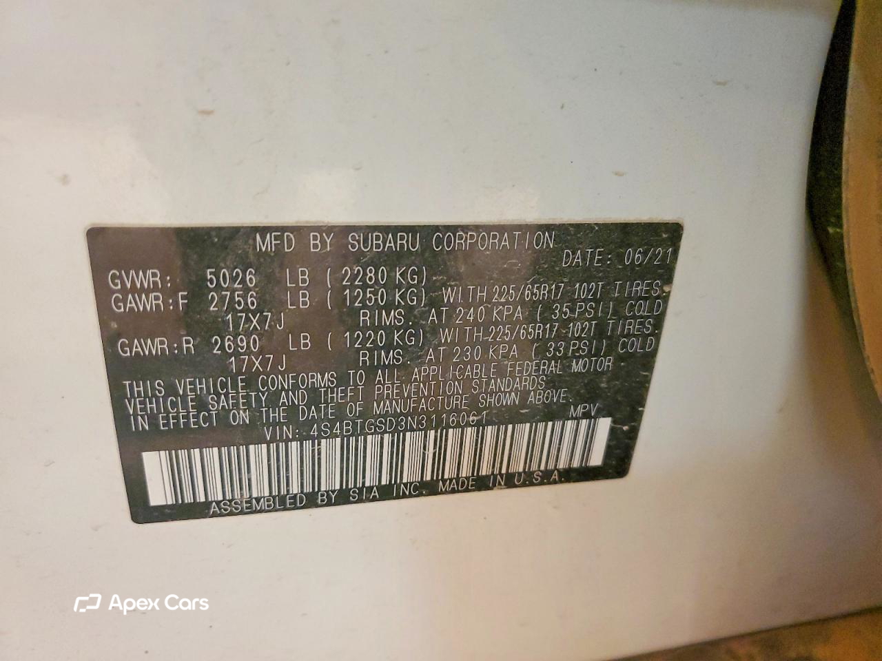 Subaru Outback 2022