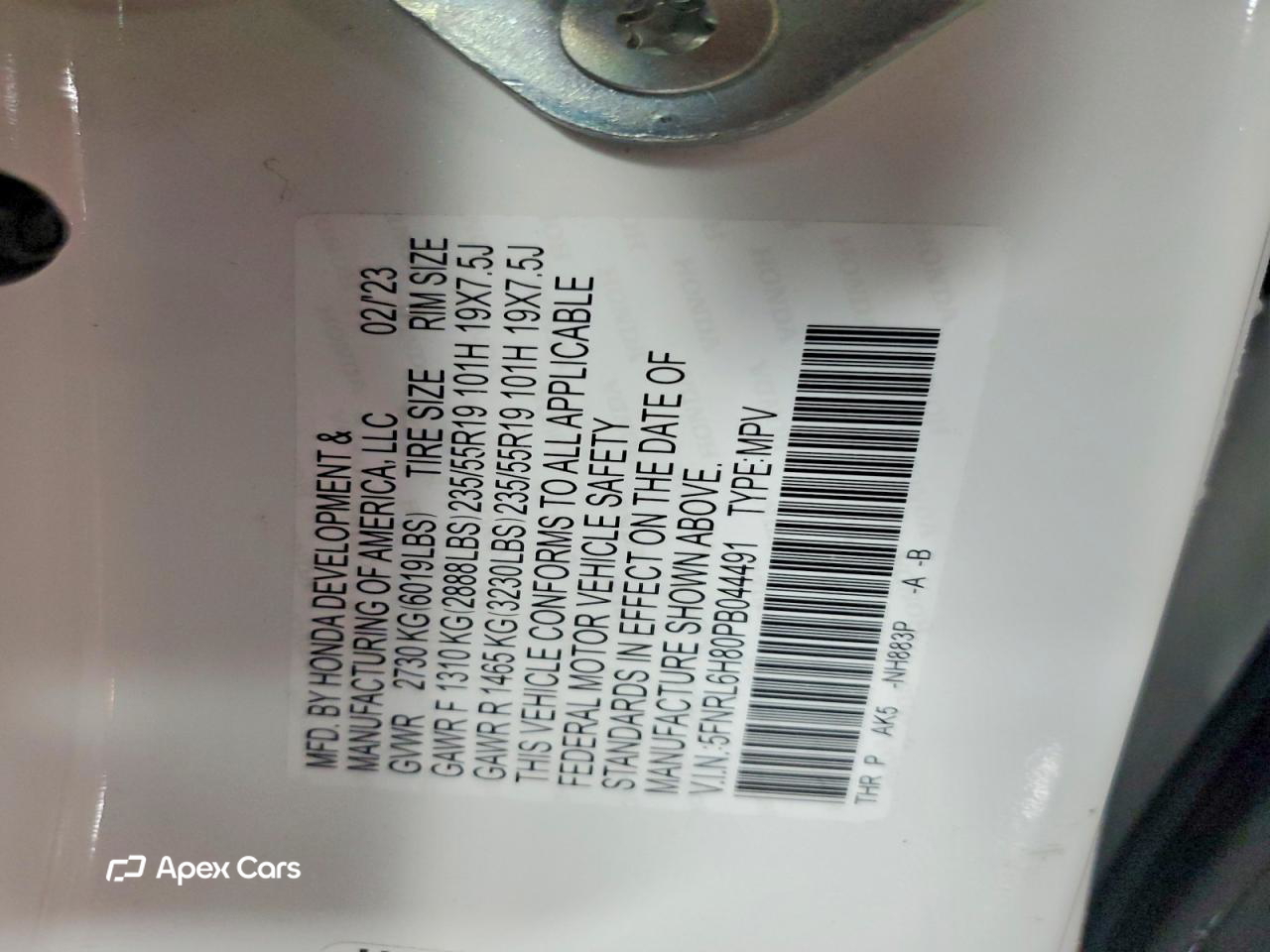 Honda Odyssey 2023