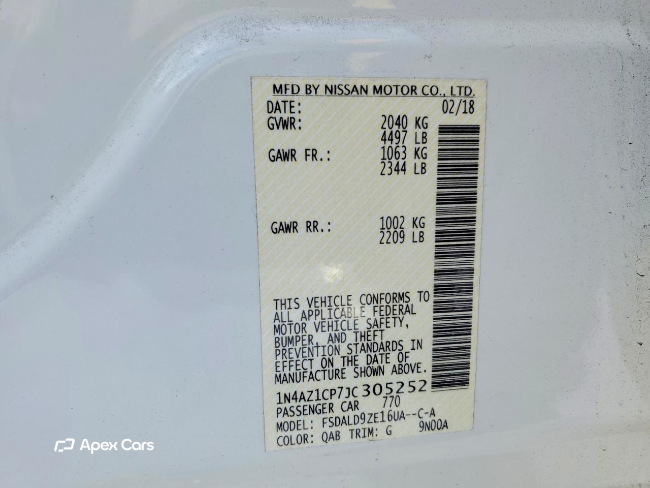 Nissan Leaf 2018