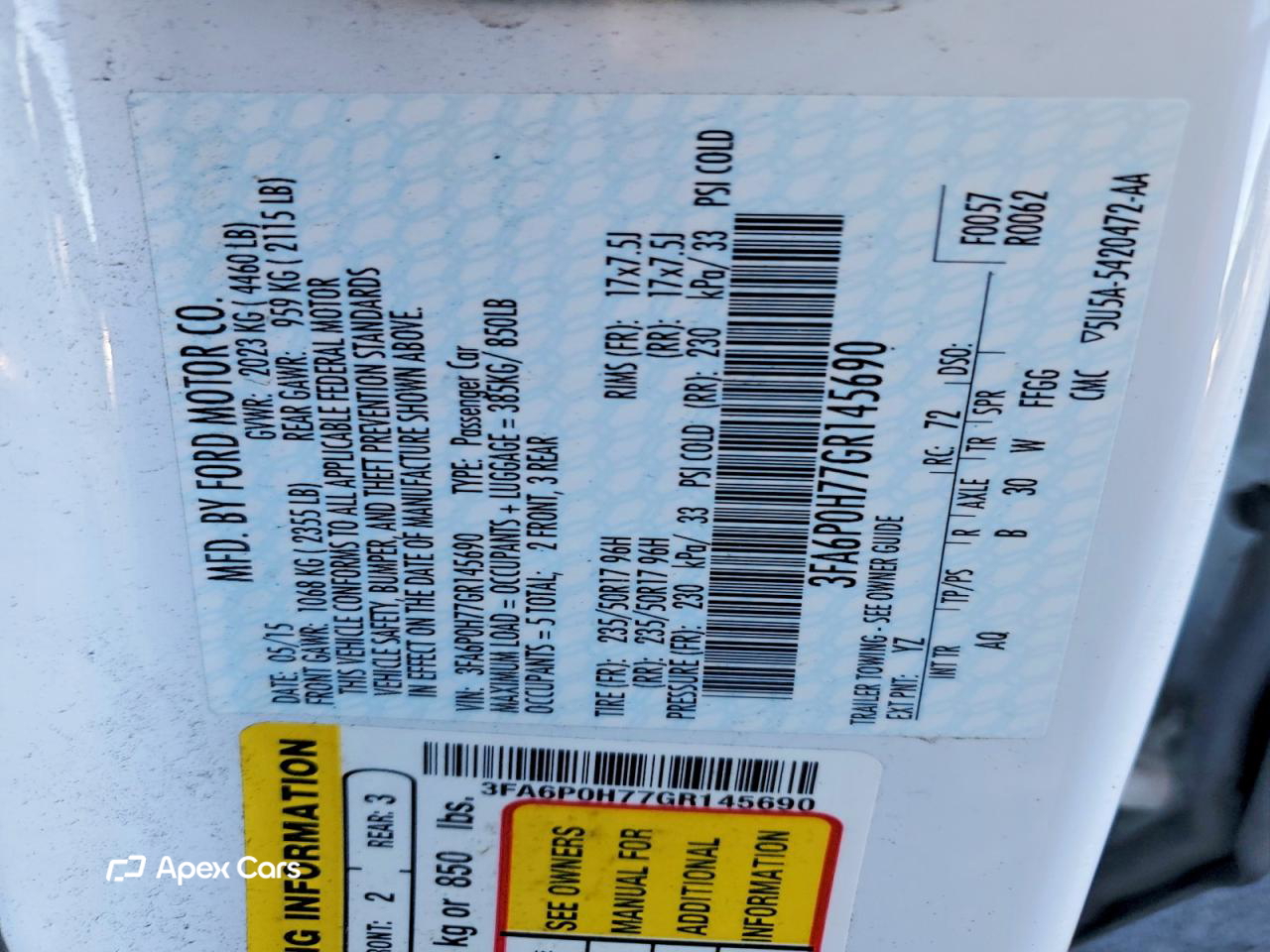 Ford Fusion 2016