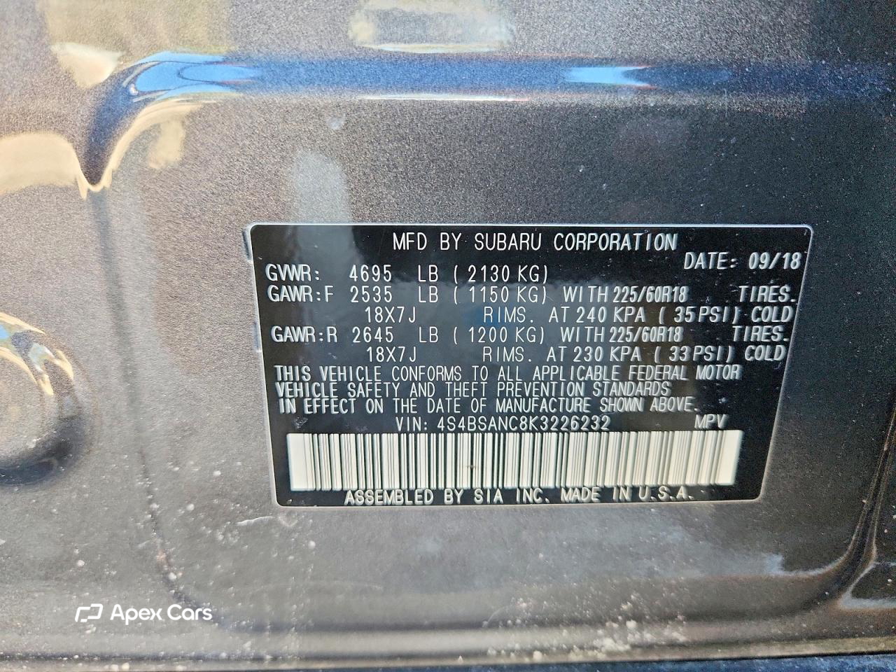 Subaru Outback 2019