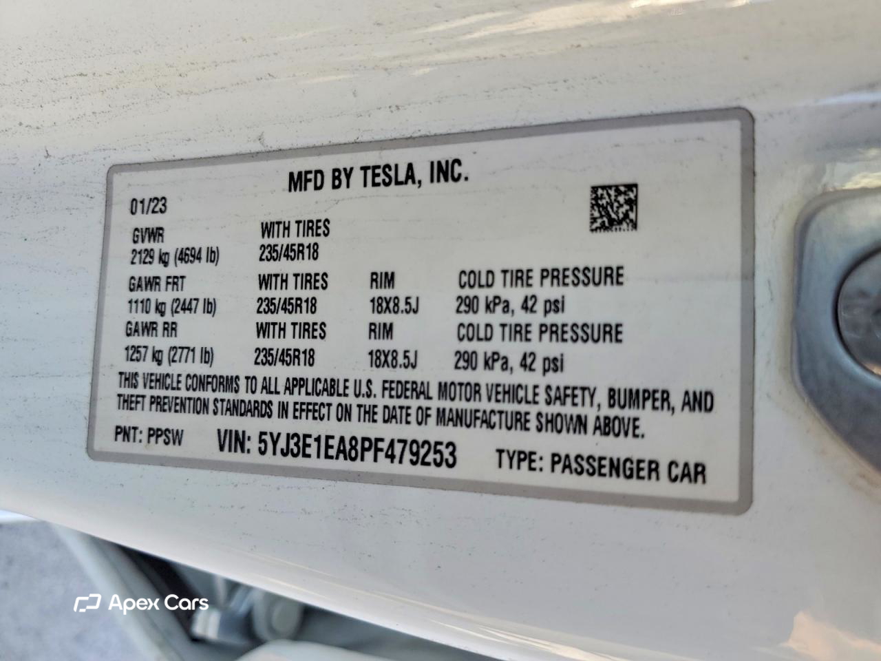 Tesla Model 3 2023
