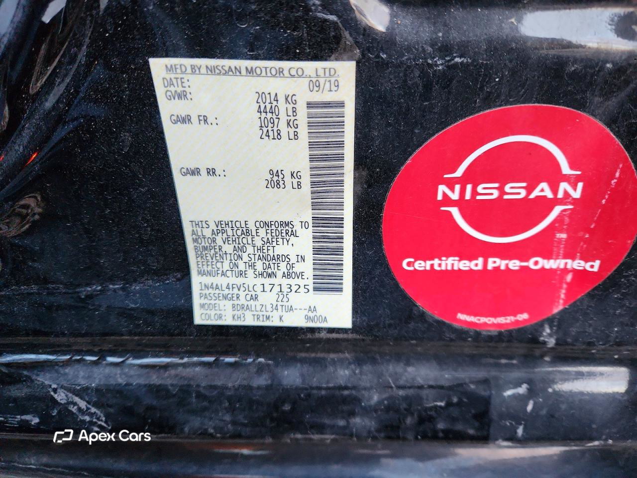 Nissan Altima 2020