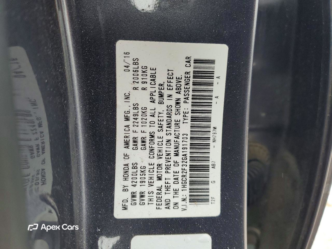 Honda Accord 2016