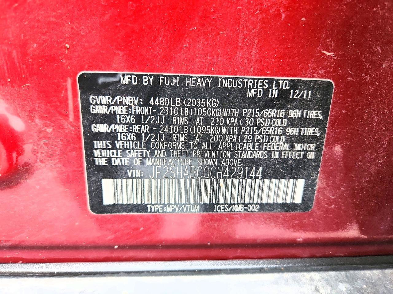 Subaru Forester 2012