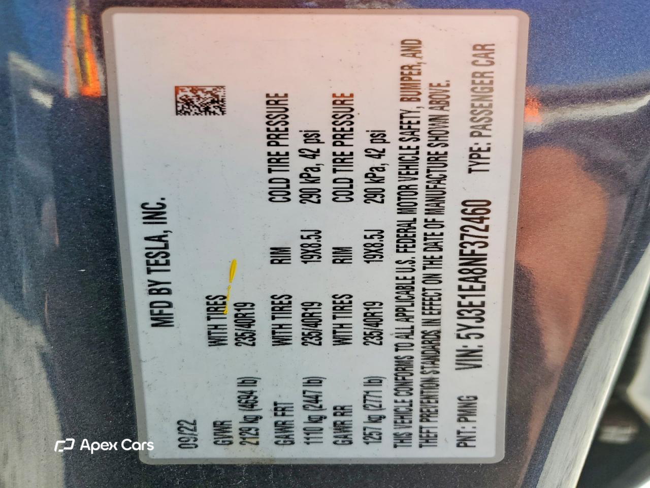Tesla Model 3 2022