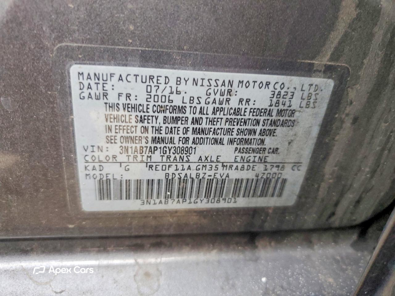 Nissan Sentra 2016