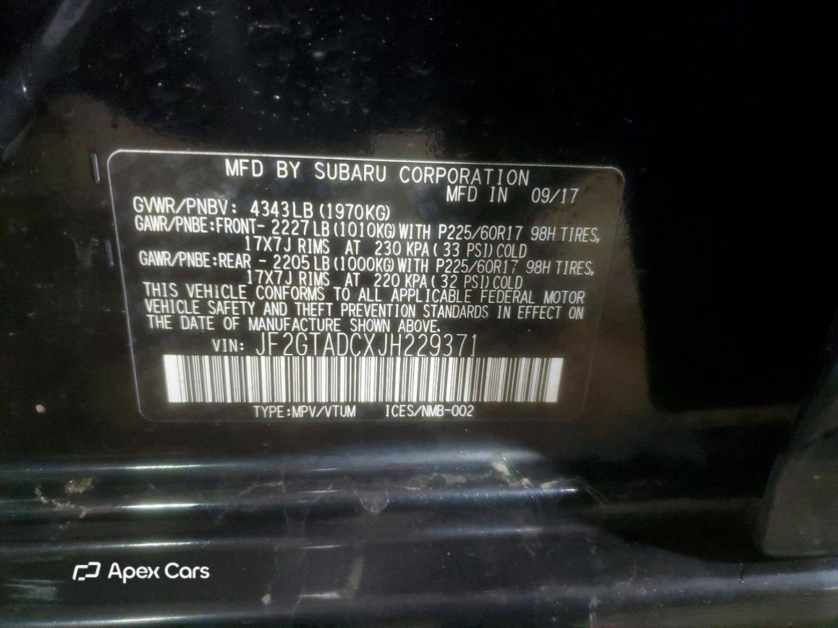 Subaru XV 2018