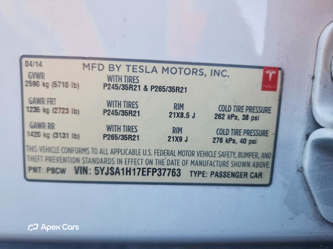 Tesla Model S 2014