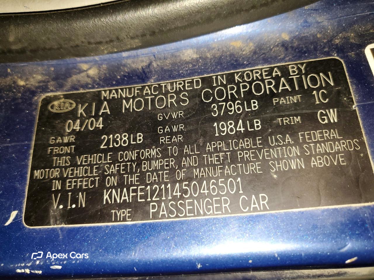 Kia Spectra 2004