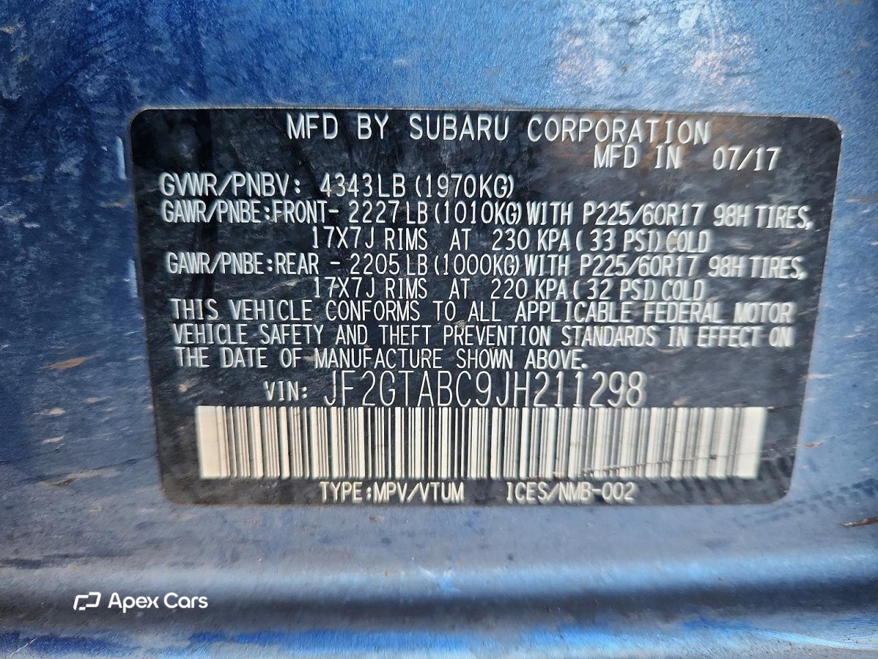 Subaru XV 2018