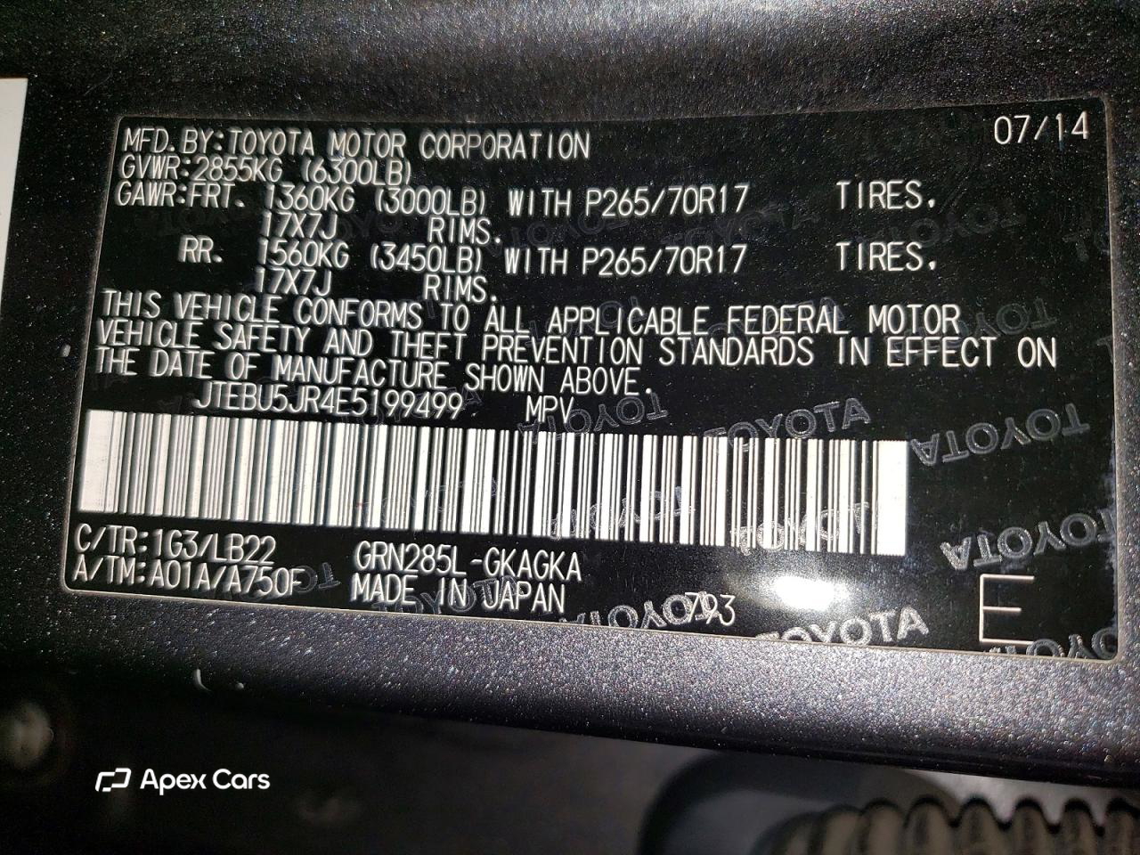 Toyota 4Runner 2014