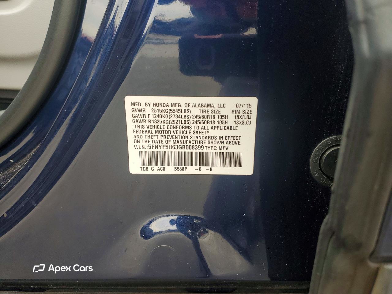 Honda Pilot 2016