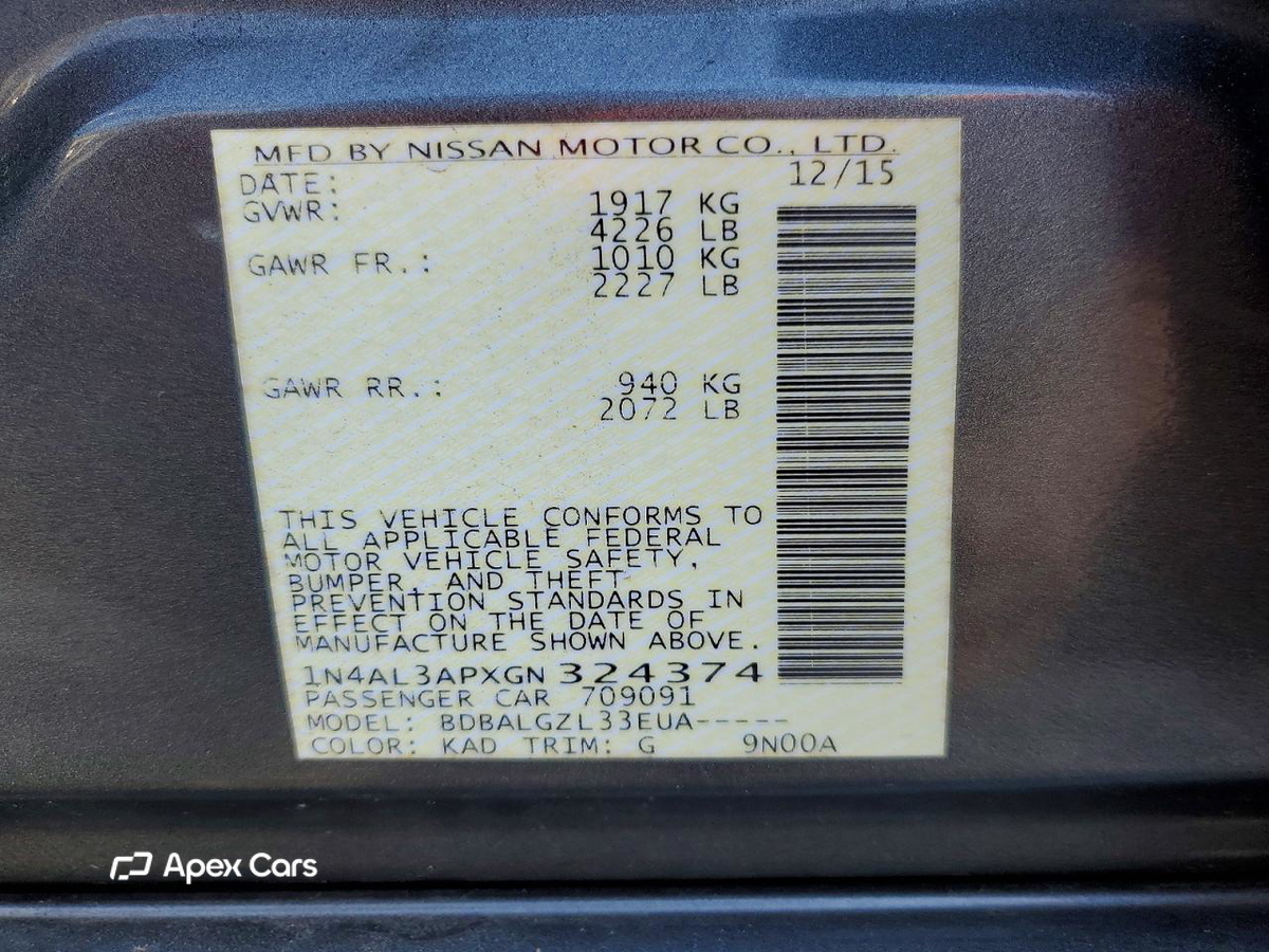 Nissan Altima 2016