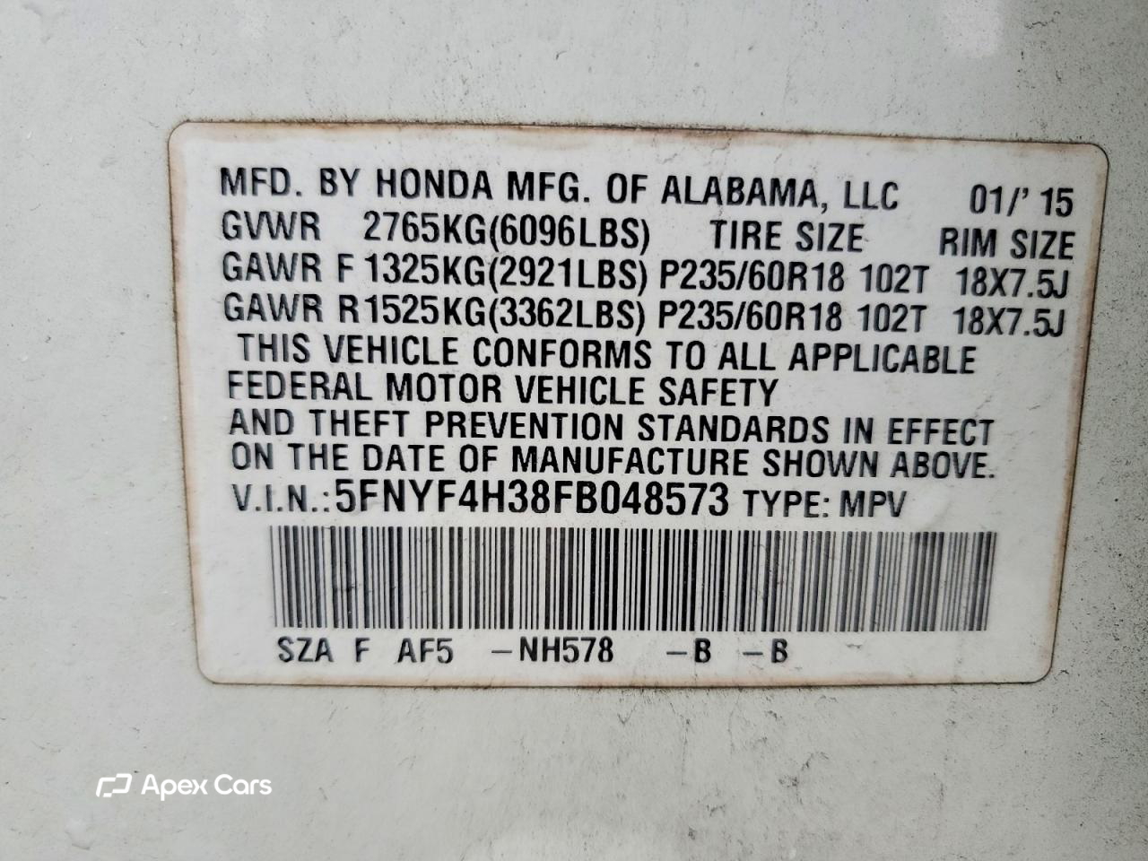 Honda Pilot 2015