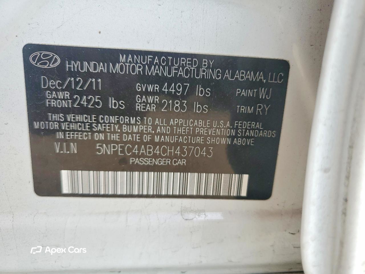 Hyundai Sonata 2012
