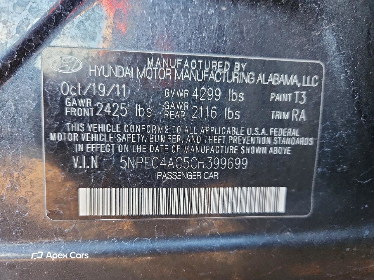 Hyundai Sonata 2012