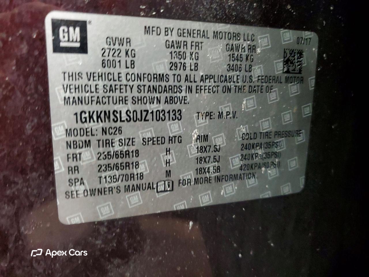 GMC Acadia 2018