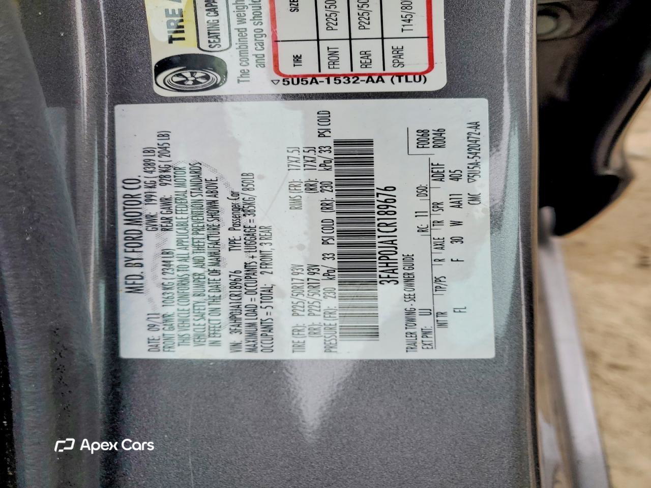 Ford Fusion 2012