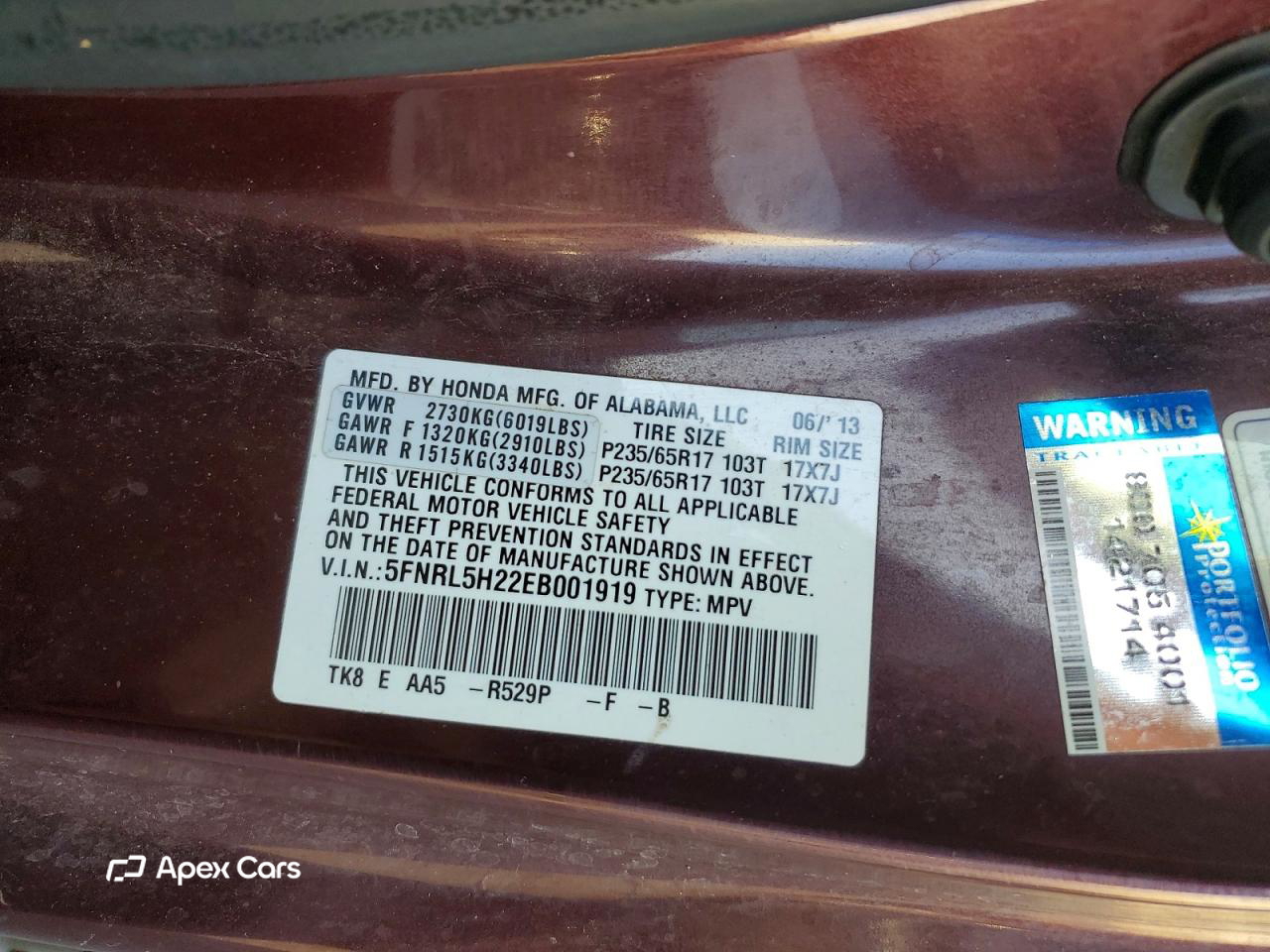 Honda Odyssey 2014